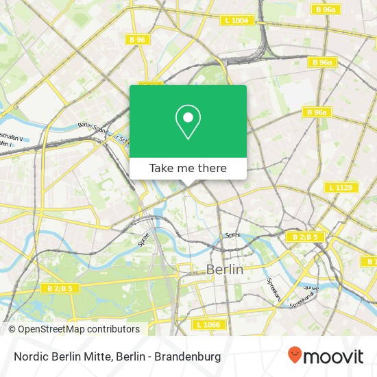 Nordic Berlin Mitte map