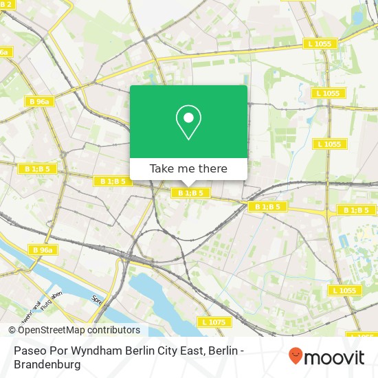 Paseo Por Wyndham Berlin City East map
