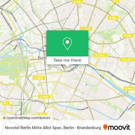 Novotel Berlin Mitte Allot Spec map