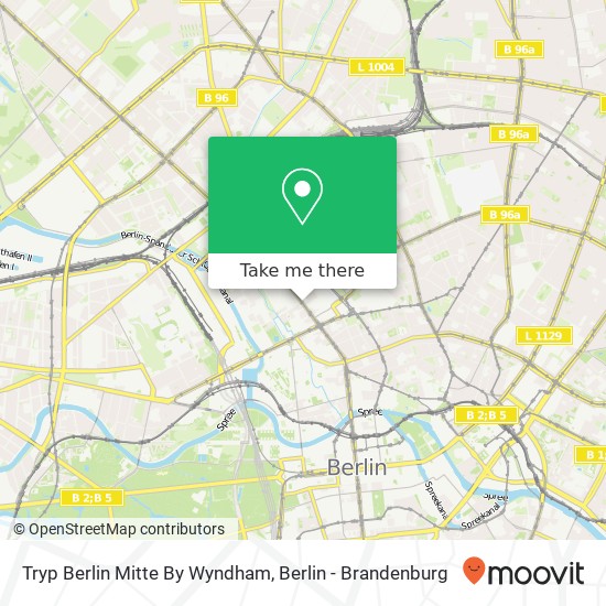 Карта Tryp Berlin Mitte By Wyndham