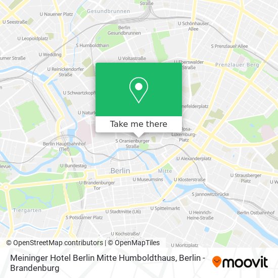 Meininger Hotel Berlin Mitte Humboldthaus map