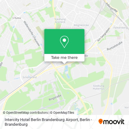 Intercity Hotel Berlin Brandenburg Airport map