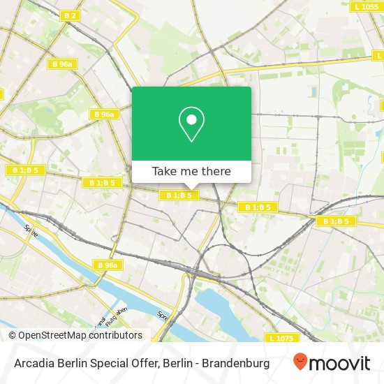 Arcadia Berlin Special Offer map