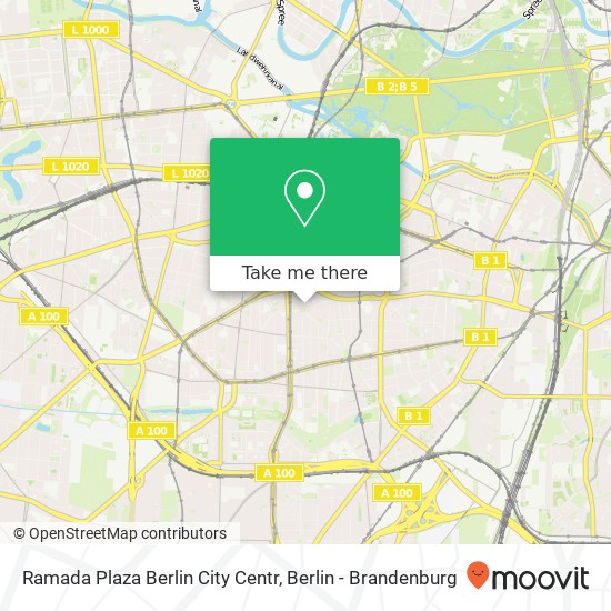 Ramada Plaza Berlin City Centr map