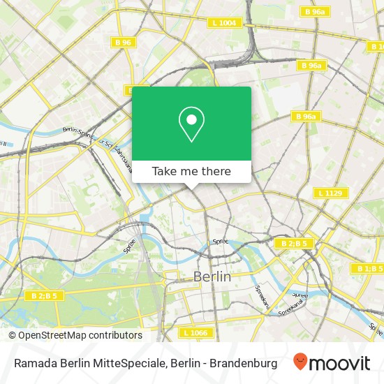 Ramada Berlin MitteSpeciale map