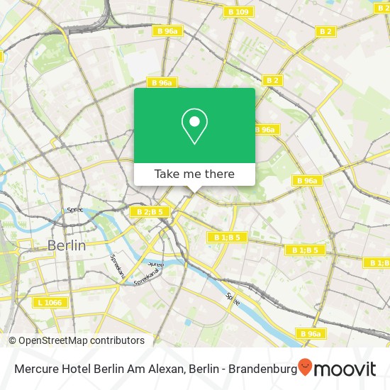 Mercure Hotel Berlin Am Alexan map