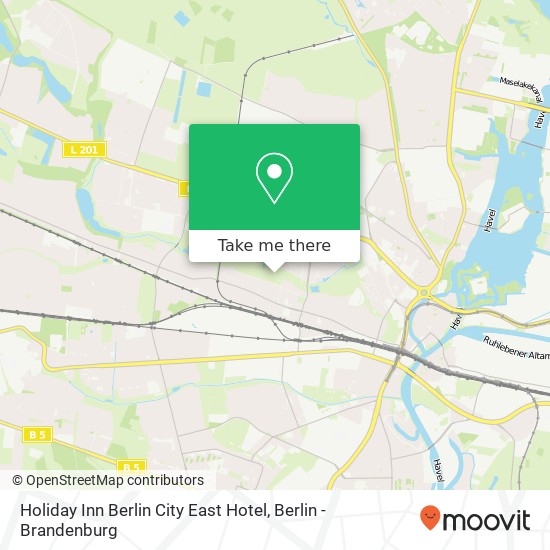 Карта Holiday Inn Berlin City East Hotel