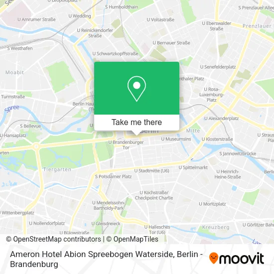 Карта Ameron Hotel Abion Spreebogen Waterside