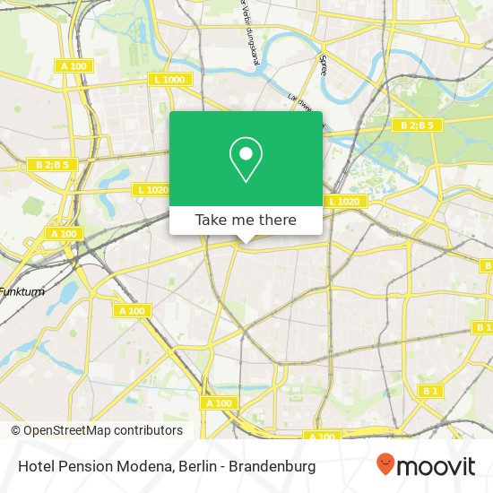 Hotel Pension Modena map