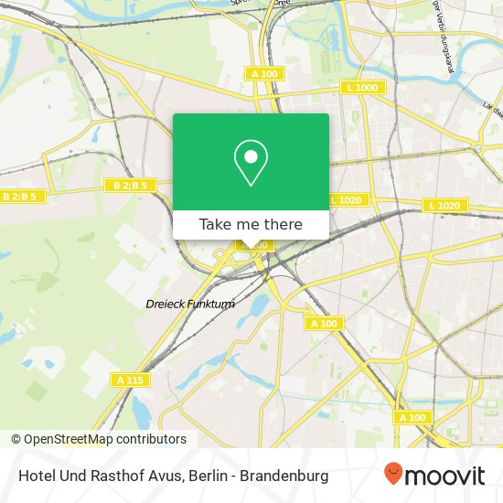 Hotel Und Rasthof Avus map