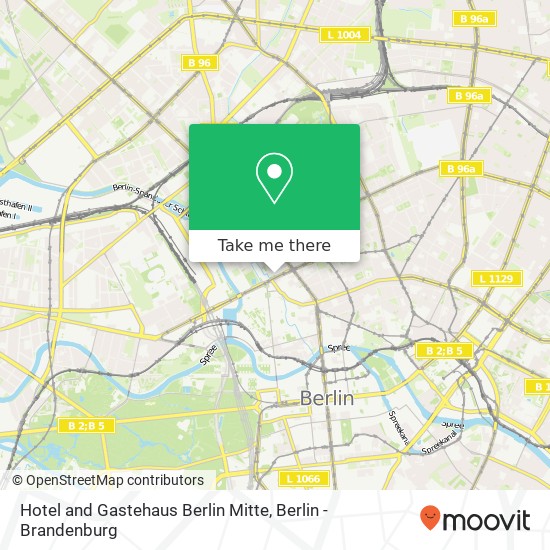 Карта Hotel and Gastehaus Berlin Mitte