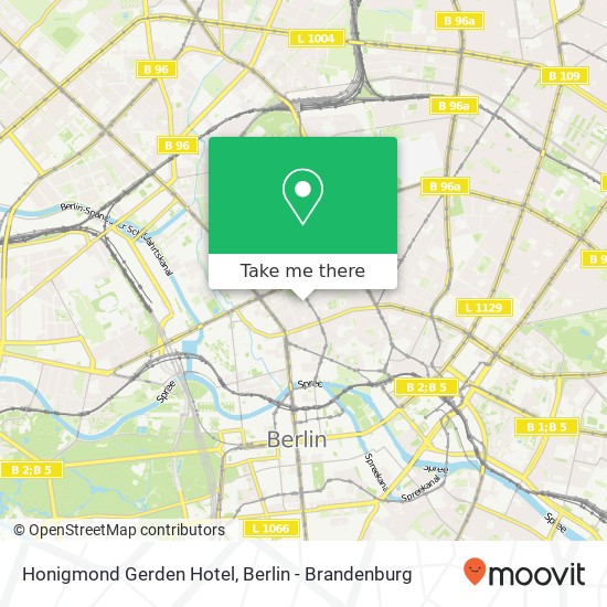 Honigmond Gerden Hotel map