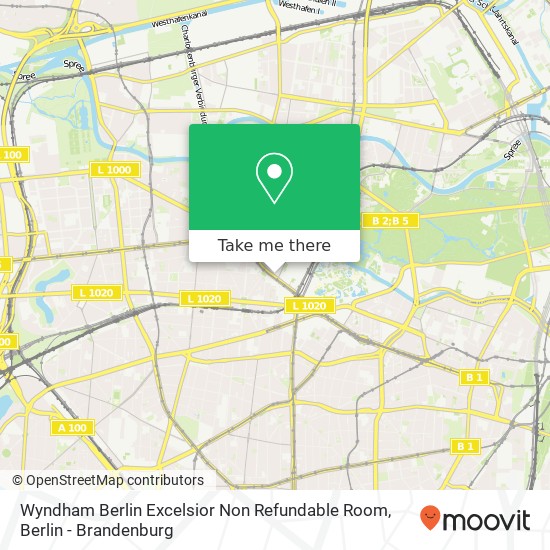 Wyndham Berlin Excelsior Non Refundable Room map