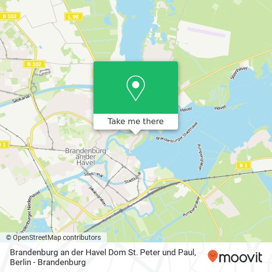 Brandenburg an der Havel Dom St. Peter und Paul map