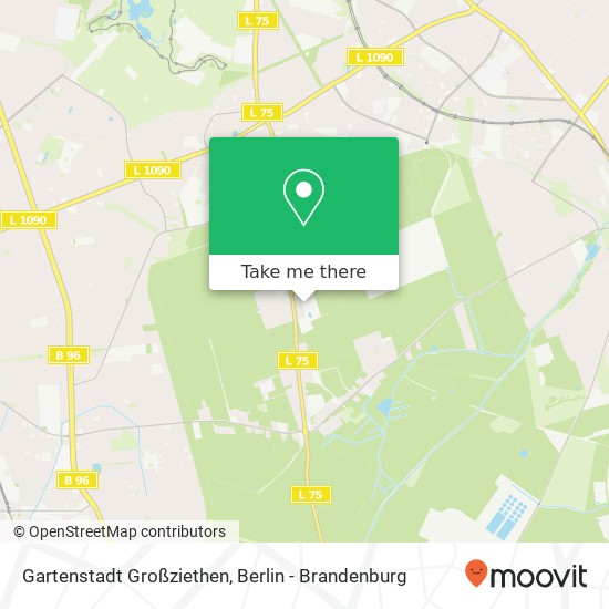 Gartenstadt Großziethen map