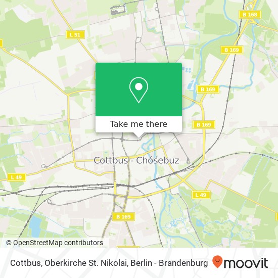 Cottbus, Oberkirche St. Nikolai map