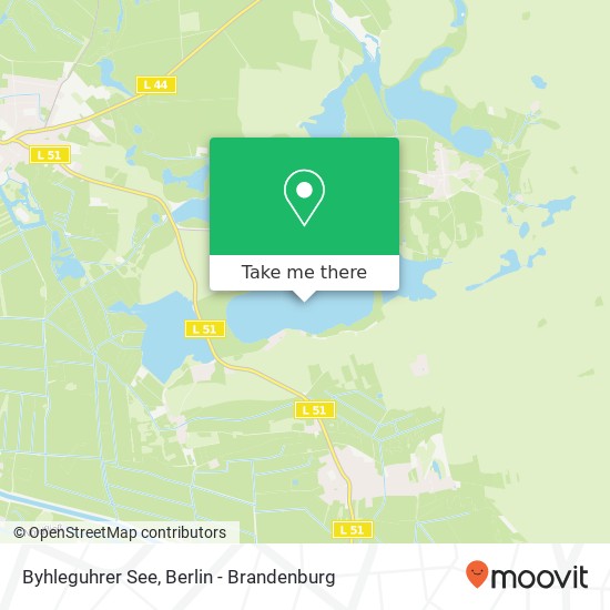 Byhleguhrer See map