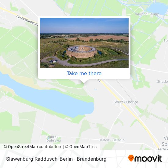 Slawenburg Raddusch map