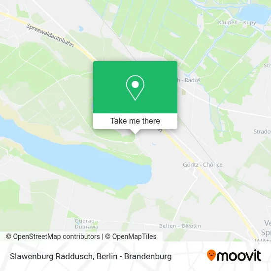 Slawenburg Raddusch map