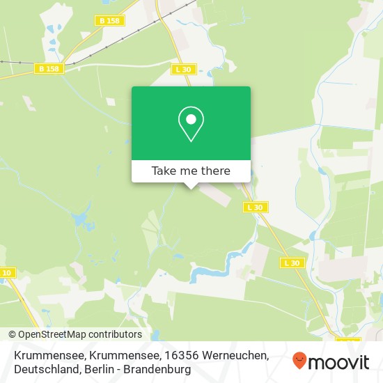 Карта Krummensee, Krummensee, 16356 Werneuchen, Deutschland