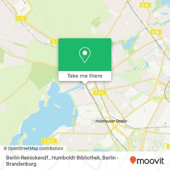 Berlin-Reinickendf., Humboldt-Bibliothek map