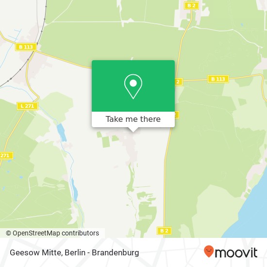 Карта Geesow Mitte