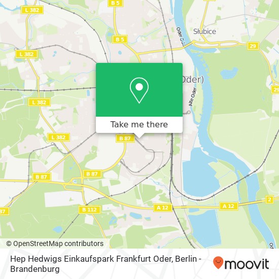 Hep Hedwigs Einkaufspark Frankfurt Oder map