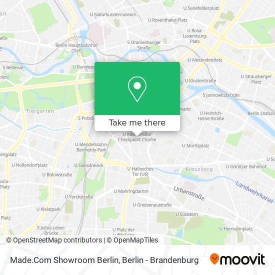 Made.Com Showroom Berlin map