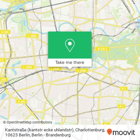 Kantstraße (kantstr ecke uhlandstr), Charlottenburg, 10623 Berlin map