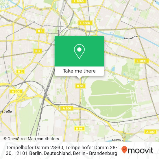 Tempelhofer Damm 28-30, Tempelhofer Damm 28-30, 12101 Berlin, Deutschland map
