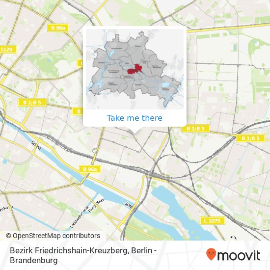 Bezirk Friedrichshain-Kreuzberg, 24 Weserstraße, 10247 Berlin, Deutschland map