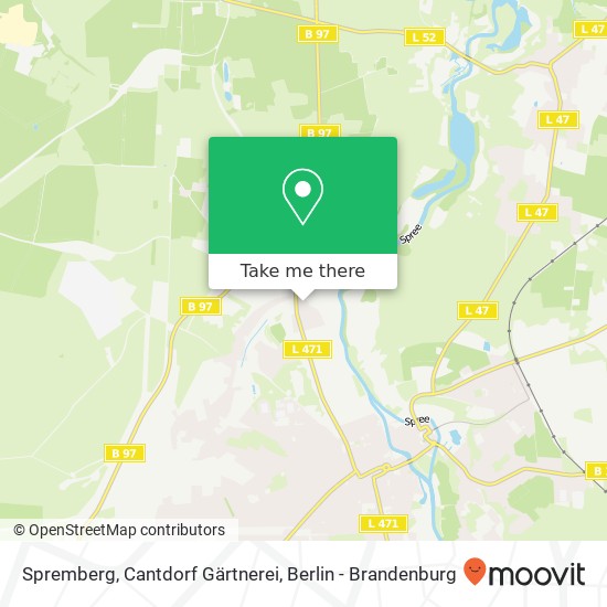 Spremberg, Cantdorf Gärtnerei map