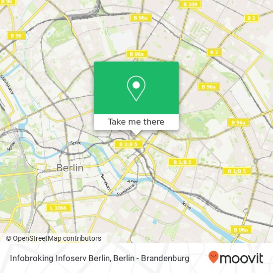 Infobroking Infoserv Berlin map