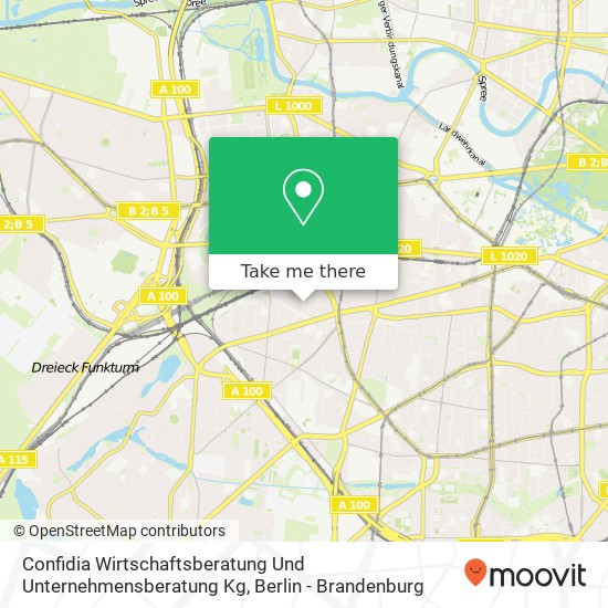 Confidia Wirtschaftsberatung Und Unternehmensberatung Kg map