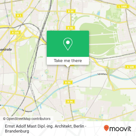 Карта Ernst Adolf Mast Dipl.-ing. Architekt