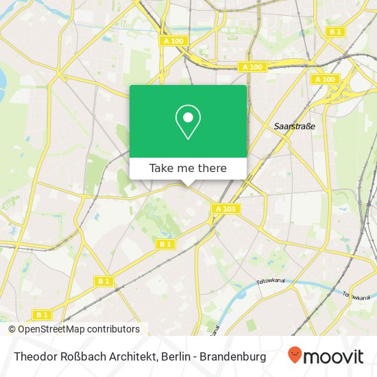 Theodor Roßbach Architekt map