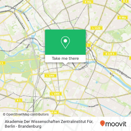 Akademie Der Wissenschaften Zentralinstitut Für map