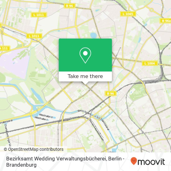 Bezirksamt Wedding Verwaltungsbücherei map