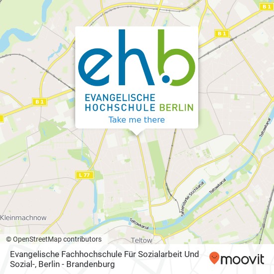 Evangelische Fachhochschule Für Sozialarbeit Und Sozial- map