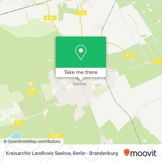 Kreisarchiv Landkreis Seelow map