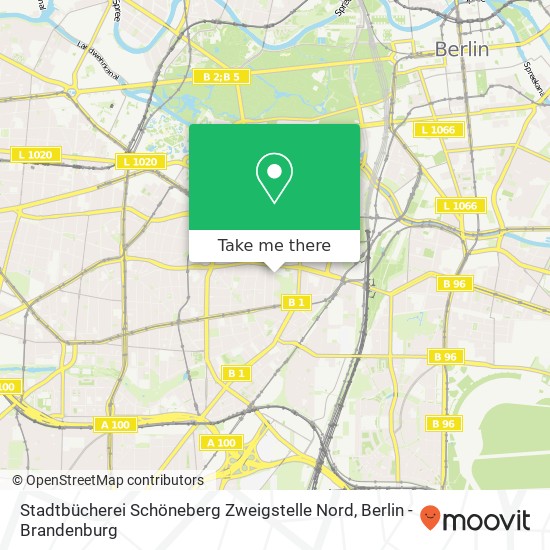 Stadtbücherei Schöneberg Zweigstelle Nord map