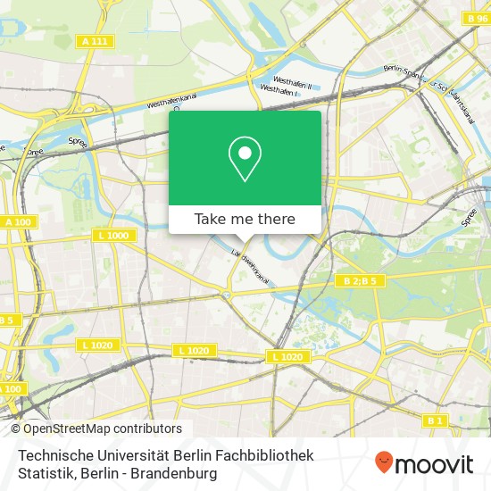 Technische Universität Berlin Fachbibliothek Statistik map