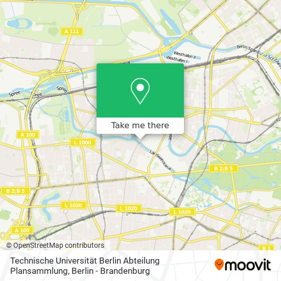 Technische Universität Berlin Abteilung Plansammlung map