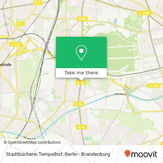 Stadtbücherei Tempelhof map