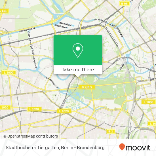 Stadtbücherei Tiergarten map