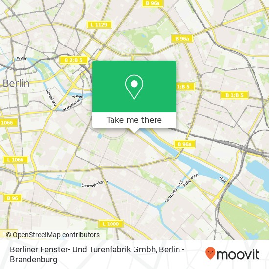 Berliner Fenster- Und Türenfabrik Gmbh map