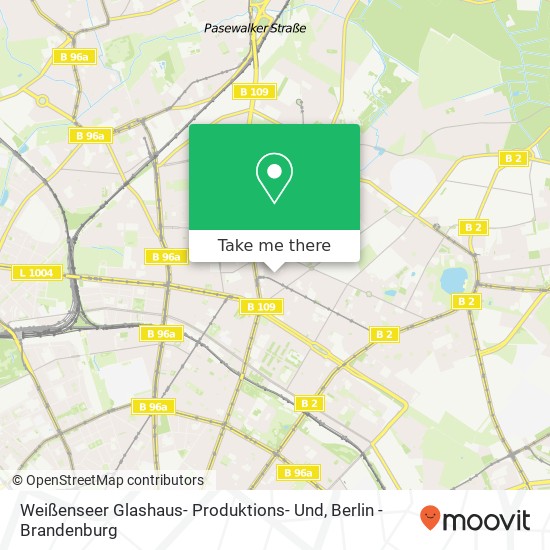 Карта Weißenseer Glashaus- Produktions- Und