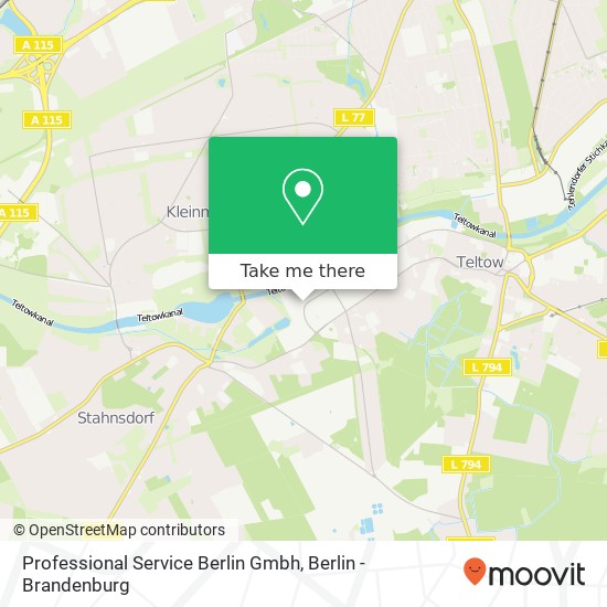 Professional Service Berlin Gmbh map