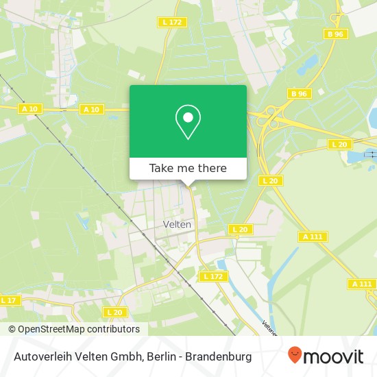 Autoverleih Velten Gmbh map