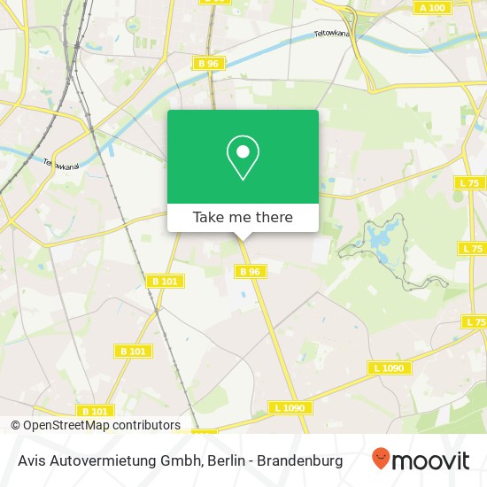 Карта Avis Autovermietung Gmbh